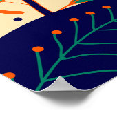 Gele Bloemen: Helder Tropisch Behang Poster (Hoek)