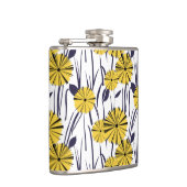 Gele bloemen heupfles (Rechts)