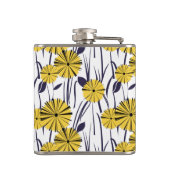 Gele bloemen heupfles (Achterkant)