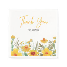 Gele Bloemen Illustratie Trouwen Dank u