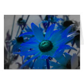 Gele bloemen in blauw (Voorkant Horizontaal)