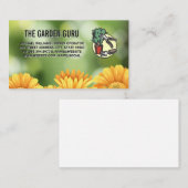 Gele bloemen in de tuin | tuinarchitectuur visitekaartje (Voorkant / Achterkant)