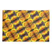 Gele bloemen in het Abstracte zonnepatroon Kussensloop (Achterkant)