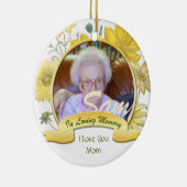 gele bloemen in liefdevolle herinnering Ornament (Rechts)