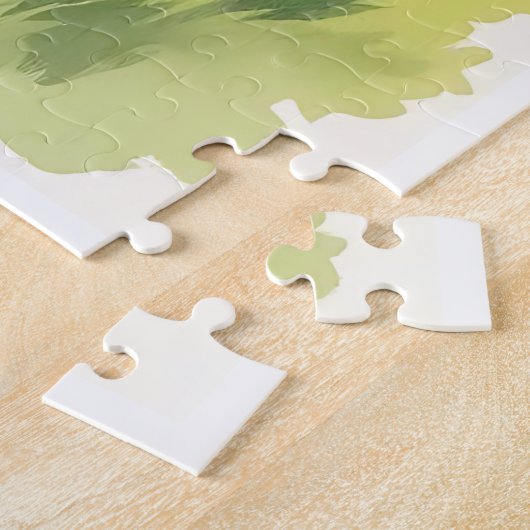 Gele Bloemen in Watering Can Legpuzzel (Zijkant)