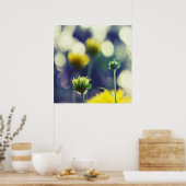 Gele bloemen in zonneboezem poster (Keuken)