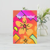 Gele Bloemen Kaart (Staand voorkant)