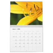 Gele bloemen kalender (Mar 2026)