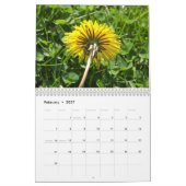 Gele bloemen kalender (Feb 2027)