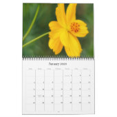 Gele Bloemen Kalender Kunstfotografie (Jan 2026)