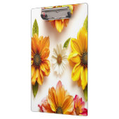 gele bloemen klembord (Links)