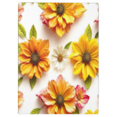gele bloemen klembord (Achterkant)