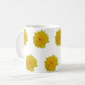 Gele bloemen koffiemok (Voorkant links)