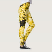 Gele bloemen Leggings (Rechts)