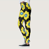 Gele bloemen leggings (Links)