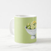Gele Bloemen & Limes Koffiemok (Voorkant links)