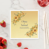 Gele Bloemen Luncheon Servet (Insitu)