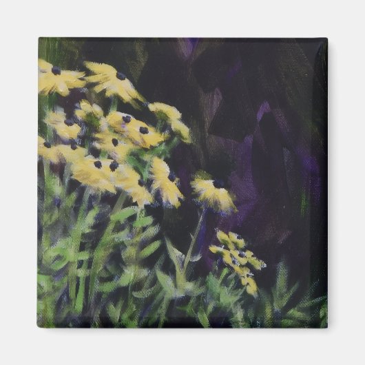 Gele Bloemen Magneet (Voorkant)