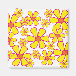 Gele bloemen Magnet