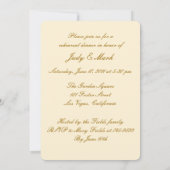 Gele bloemen Mason Jar Rehearsal Dinner Invite Kaart (Achterkant)