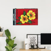 Gele Bloemen - Matchbox Print - India Muurkunst (Thuiskantoor)