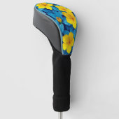 Gele bloemen - Mediterraan Golfheadcover (Schuin)