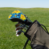 Gele bloemen - Mediterraan Golfheadcover (Insitu)