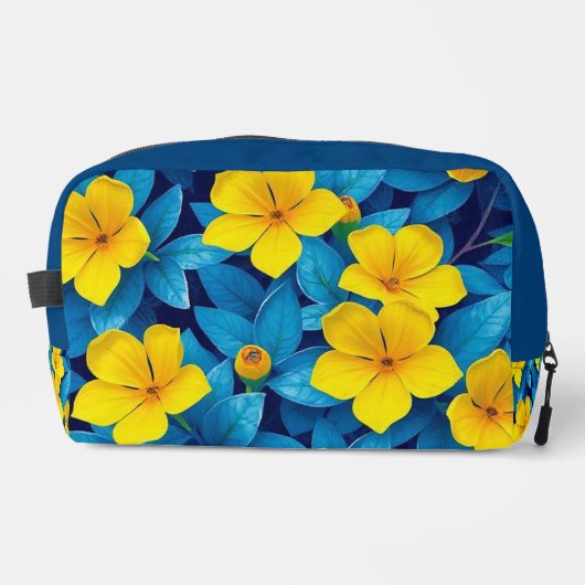 Gele bloemen - Mediterraan Toilettasje (Voorkant)