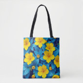 Gele bloemen - Mediterraan Tote Bag (Voorkant)