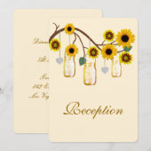 Gele Bloemen Metselaars Potten Ontvangstkaart Kaart (Voorkant / Achterkant)