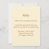 Gele Bloemen Metselwerk Potten Bruidsmeisje Kaart (Achterkant)