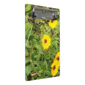 Gele bloemen mini klembord (Schuin)