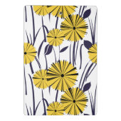 Gele bloemen mini klembord (Achterkant)