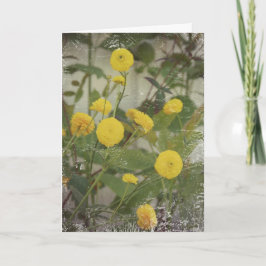 Gele bloemen, Moederdag Kaart