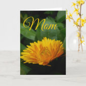 Gele bloemen Moederdag Kaart (Gele Bloem)