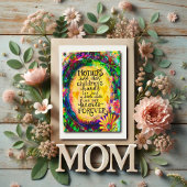  Gele Bloemen Moeders Harten Quote Kaart