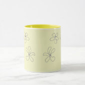gele bloemen mok (Midden)