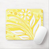 gele bloemen muismat (Met muis)