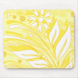gele bloemen muismat