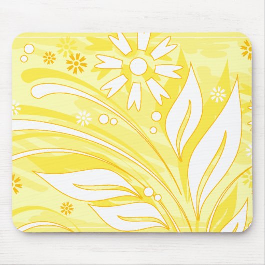 gele bloemen muismat (Voorkant)