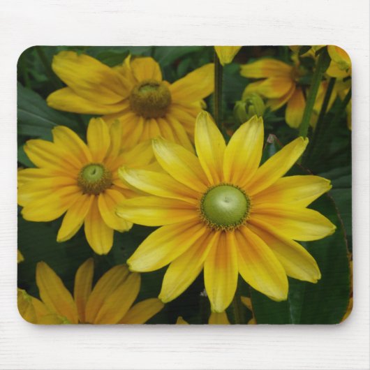 Gele bloemen muismat (Voorkant)