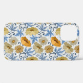 Gele Bloemen: Naadloos Textielontwerp Case-Mate iPhone Case (Achterkant (horizontaal))