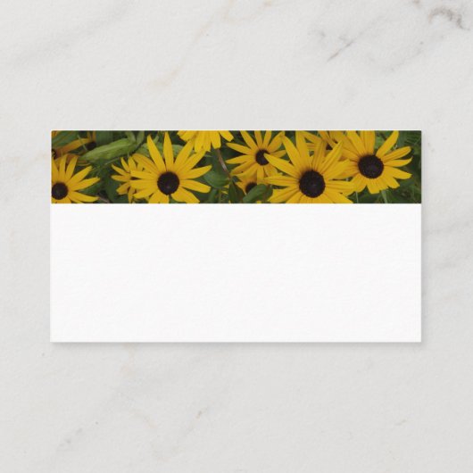  gele bloemen natuur foto aangepast visitekaartje (Achterkant)