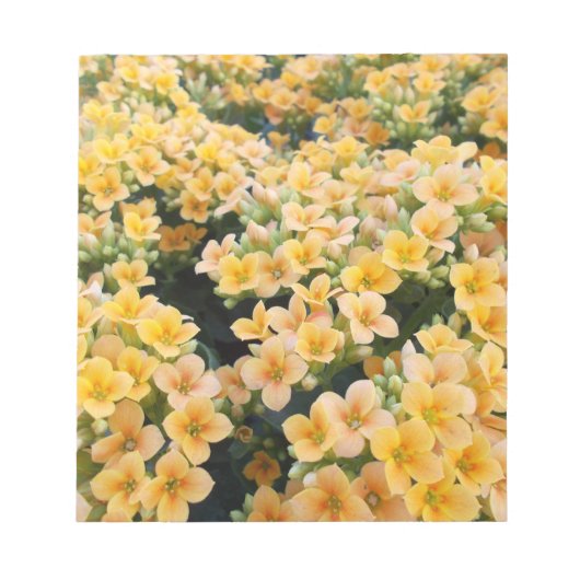 Gele Bloemen Notitieblok (Voorkant)