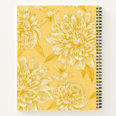 Gele bloemen notitieboek (Achterkant)