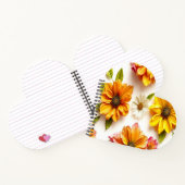 gele bloemen notitieboek (Binnen)