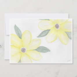 Gele Bloemen Notitiekaarten