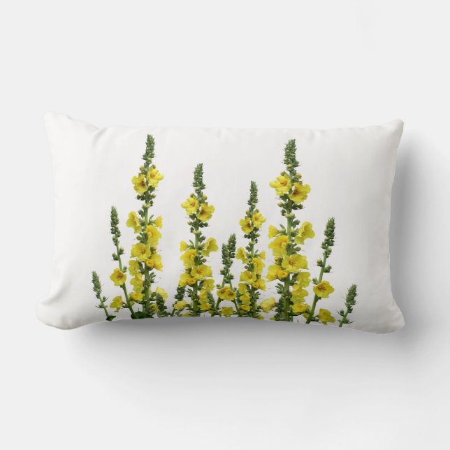 Gele bloemen Omkeerbaar Land Sierkussen Kussen (Voorkant)