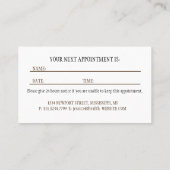 Gele bloemen op Abstract Groen Monogram Afsprakenkaartje (Achterkant)