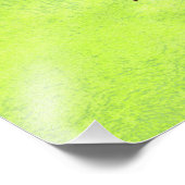 Gele Bloemen op Abstracte Groene Bruiloft Foto Afdruk (Hoek)